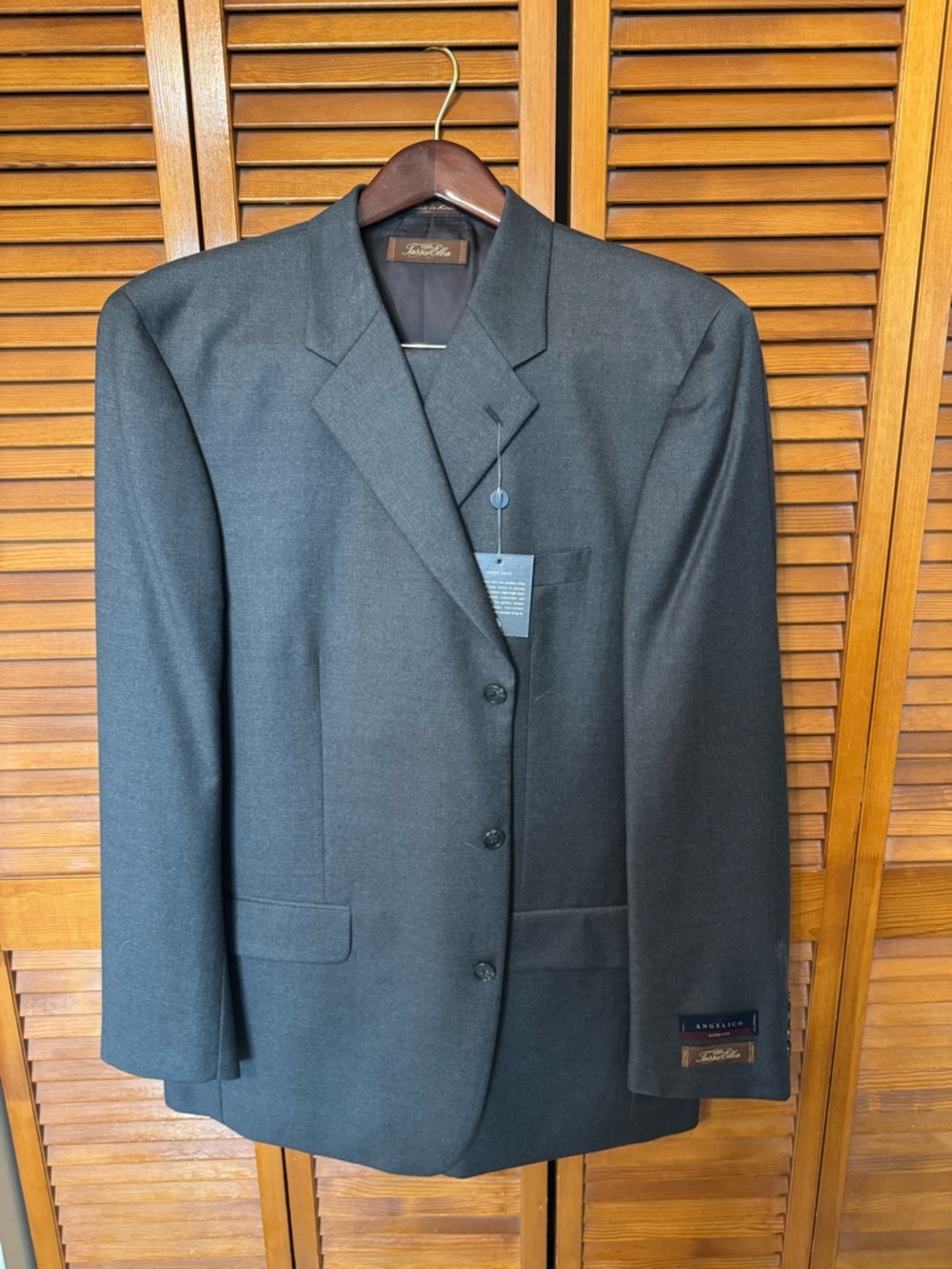 Tasso Elba Men's grey Three-Button Suit Jacket and Pants